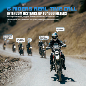 6 tay đua xe máy Mũ bảo hiểm cho <span class=keywords><strong>intercom</strong></span> Tai nghe maxto M2 Silicone 270h chế độ chờ - Product Image 6