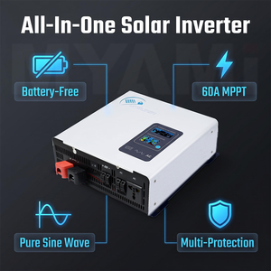 ระบบไฮบริดพลังงานแสงอาทิตย์แบบออฟกริด 4kw 3.3kw 2.3kw 1.3kw 12V 24V 48V เป็น 110V 220V เฟสเดียว ประสิทธิภาพสูง พร้อม MPPT 100A/60A/30A รุ่น MY-ES400 - Product Image 1