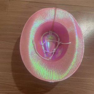Cappello da <span class=keywords><strong>Cowboy</strong></span> Luminoso al Neon, Cappelli da Festa Western LED Olografici Lampeggianti per Discoteca, Uomo e Donna, Festival Elettrico - Product Image 6