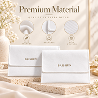Pochette enveloppe en tissu 100% coton, texture premium, réutilisable, tissage fin, vente en gros