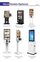Lecteur de code-barres d'enregistrement de file d'attente multi-touch personnalisé de 21.5 à 32 pouces imprimante de chèques pour les kiosques de paiement des hôpitaux bancaires