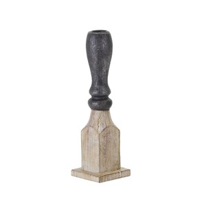 Set di quattro resina naturale e nera e polvere di pietra ornato da tavolo HMS portacandele in vetro lanterne barattoli di candela - Product Image 6