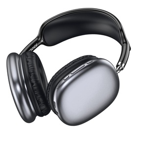 JI011 <b>Bluetooth</b> Over-Ear Headphones Titanium Gray With <b>Aux</b> Input - Product Image 1