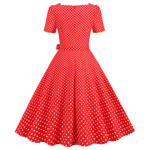 Robe Vintage sans manches style rockabilly pour femmes, vêtements rétro <span class=keywords><strong>pin</strong></span> <span class=keywords><strong>up</strong></span> des années 1950 - Product Image 3