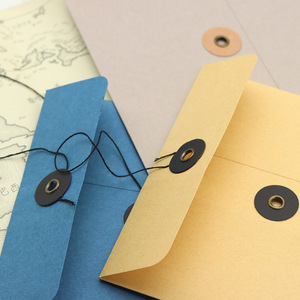 In ấn kraft giấy nghệ thuật dây giày phong bì cho các tập tin giấy đóng gói phong bì với logo riêng tự Bạc đóng cửa chuỗi - Product Image 3