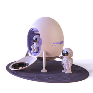 Proyector de nave espacial, luz nocturna de astronauta, luz de nebulosa, luz ambiental, cápsula espacial, módulo de aterrizaje de astronauta con altavoz Bluetooth - Product Image 4