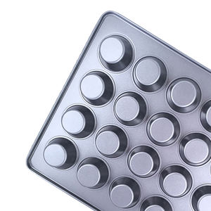 Molde <span class=keywords><strong>para</strong></span> Hornear de Acero al Carbono Ecológico de la Marca OKAY, Molde Redondo Antiadherente <span class=keywords><strong>para</strong></span> 24 <span class=keywords><strong>Magdalenas</strong></span> - Product Image 6