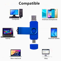 Unidad Flash USB 2.0 OTG Multifunción 3 en 1 con Tipo-C para Windows, iOS, Android y Más, en Stock, con Certificación CE, RoHS y FCC