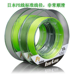 Línea de Pesca Trenzada IzorLine PE X8 150m 1.0 #   Alta Resistencia para Pesca en Balsas y Submarina - Product Image 5