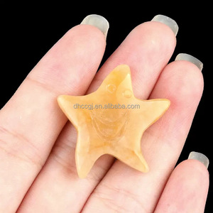 Pietra Naturale di Ametista a Forma di Stella Sorridente Senza Fori 30mm, Stella Marina Grezza, Stella Rosa, Accessori Fai da Te per Gioielli - Product Image 5