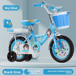 Vélo pliable pour enfants de 12 pouces avec roues d'apprentissage et panier, adapté aux enfants de 3 à 6 ans - Product Image 6