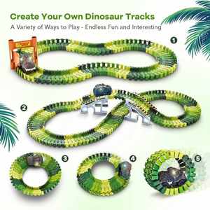 Nuevo y Popular Set de Pistas de Carreras de Dinosaurios, Juego de Trenes para Niños, Juguete de Construcción de Vías de Tren para Armar - Product Image 6