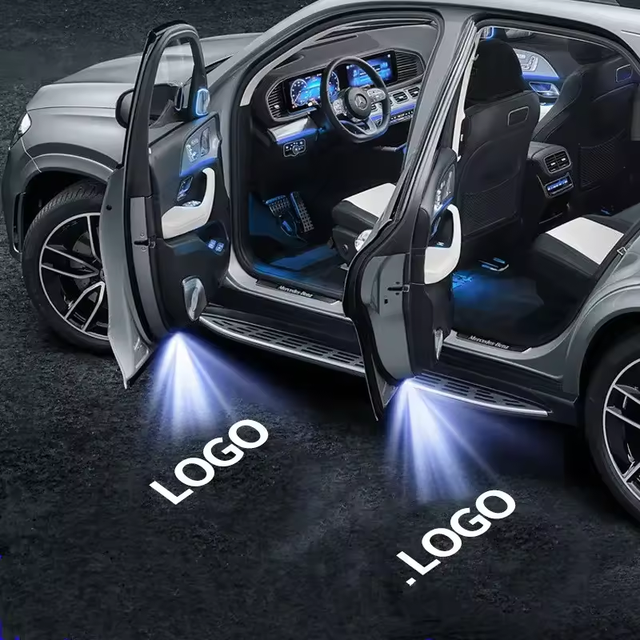 Wireless Car Led Door Decor Shadow Led Welcome Laser Projector Logo Light Car Interior Lights Accessories Kit