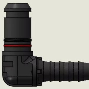 Sinotruk Aowei Plastic Fuel Elbow <b>Quick</b> <b>Connector</b> 14.9-16X1.5 For Truck Repair Replacement Part - Product Image 1