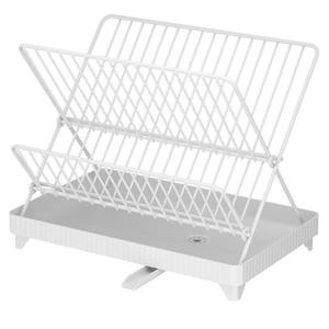 Égouttoir de cuisine personnalisé pliable avec bac de récupération d'eau auto-vidant, grande taille, forme carrée - Product Image 1