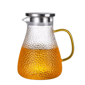 Vente flash : Théière en verre <span class=keywords><strong>de</strong></span> 2 L avec <span class=keywords><strong>poignée</strong></span> et couvercle en acier inoxydable, théières en verre pour le café, le thé, le lait - Product Image 1