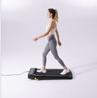 YPOO personnaliser le logo 1.5 HP motorisé plat sous le bureau pas cher tapis roulant marche Machine prix Mini tapis roulant avec application YPOOFIT