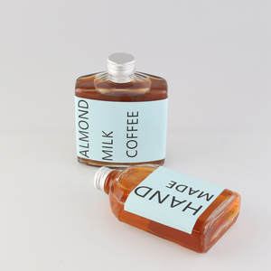 200ml de cerveza fría líquido <span class=keywords><strong>Vodka</strong></span> Whisky bebidas café frasco de agua de vidrio de jugo de botella plana <span class=keywords><strong>con</strong></span> tapa de Metal - Product Image 2
