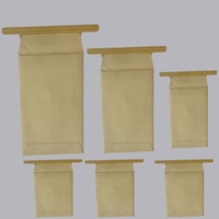 Sacs à échantillons de sol géochimiques, emballage brun, enveloppes en papier kraft pour échantillons de sol avec fermeture à lien métallique, utilisation au bureau, enveloppe en papier kraft scellée
