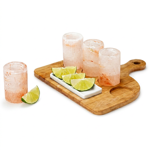 Support à verres en bois de qualité supérieure, élégant et raffiné, idéal pour la présentation sur comptoir, table ou en cuisine - Product Image 1