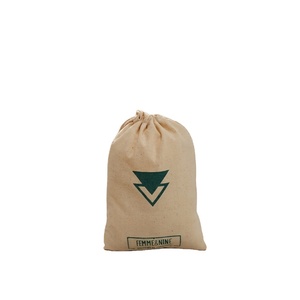 Bolsas de Muselina con Cordón de Algodón Orgánico de Alta Calidad, Reciclables, con Logotipo Impreso en Serigrafía, Personalizables - Product Image 1