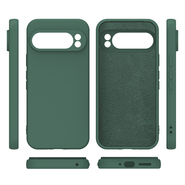 Soft TPU Liquid Silicone Back Cover Shockproof Protective Coque for Google Pixel 9 9A 9Pro 9ProXL Mobile Phone Case