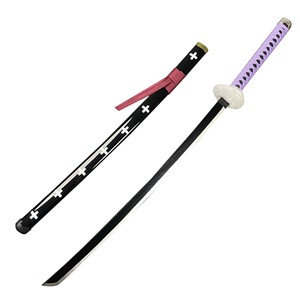 Spada per Cosplay, Spada Giocattolo Artificiale <span class=keywords><strong>Anime</strong></span> con Lama Affilata in Bambù - Product Image 1