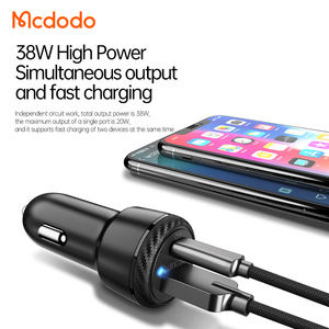 Mcdodo 597 36W Dual-Cổng Nhanh Chóng Sạc Pd USB C + USB Sạc Xe Hơi LED 12/24V Qc3.0 20W 18W Điện Thoại Máy Tính Bảng Sạc Trong Xe - Product Image 5