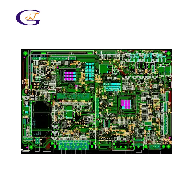 หุ่นยนต์ PCBA บริษัท OEM แผนผังการออกแบบ PCB แผง Fr4หลายชั้นการผลิตและการประกอบ