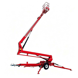 Plataforma Elevadora Telescópica Remolcable de 360 Grados, 8-20 m, 250 kg, Eléctrica e Hidráulica, Tipo Araña - Product Image 2