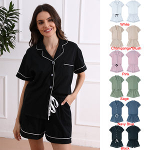 FUNG 6056 Pjs Ensemble de pyjamas de mariage pour femmes en taille plus, pyjamas personnalisés pour demoiselles <span class=keywords><strong>d</strong></span>'honneur - Product Image 5