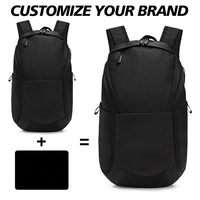 Sac à dos de sport unisexe personnalisé, fermeture éclair, design imperméable, polyester PU, capacité 20-37L, football, basketball, extérieur