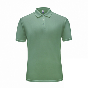 Solid color short sleeve lapel advertising shirt anti-wrinkle breathable ice ion classic threaded <b>neck</b> <b>polo</b> shirt outdoor sports - Product Image 3