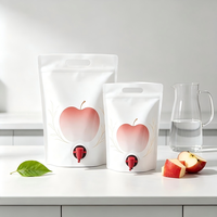 Fruit sap stand-up pouch met ventiel 1L 3L 5L flexibele verpakking zak voedselveilige vloeibare drank pouch OEM maatwerk