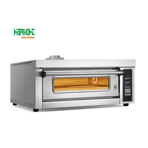 Double Glass Explosion-Proof Door Stainless Steel Commercial Deck Oven