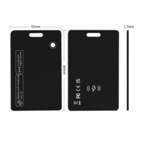 Alternative à l'AirTag, certifiée MFi, carte de suivi intelligente pour portefeuille, charge sans fil, localisateur d'objets compatible avec Apple Find My
