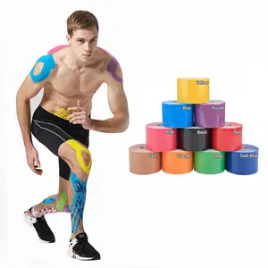 Cinetica Resistente Al Agua Transpirable Cinta De Custom Logo Algodon Kinesiotape