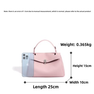 Nouveau Sac Messager Femme Haut de Gamme en Cuir Véritable Printemps-Été 2026, Style Coréen Classique, Simple et Polyvalent, Fermeture Magnétique - Product Image 4