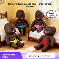 Poupée noire anti-stress à presser, populaire sur internet, petite et mignonne, transfrontalière NTS14H Zhejiang