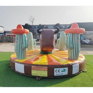 Divertido Juego de Toro Mecánico con Temática de <span class=keywords><strong>Cactus</strong></span> y Base Inflable para Fiestas de Rodeo y Eventos de Carnaval - Product Image 4