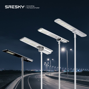Lampione Solare SRESKY 80W 100W 120W 150W Tutto in Uno Integrato, <span class=keywords><strong>Illuminazione</strong></span> Stradale LED Solare per Esterni Impermeabile - Product Image 1