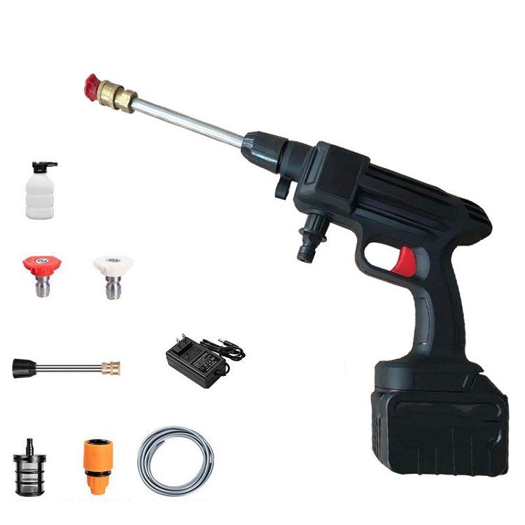 Standard portable cordless pressure washer gun Wireless car wash 24v