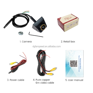 Farz AHD 1080p xe phía sau xem máy ảnh 170 độ Fisheye Vàng len Full HD tầm nhìn ban đêm xe đảo ngược sao lưu phía trước máy ảnh - Product Image 4