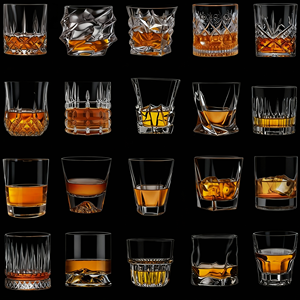 Bicchieri da 310ml di whisky moderni bicchieri di <span class=keywords><strong>vetro</strong></span> trasparente bicchieri eco-friendly a strisce tazza di <span class=keywords><strong>caffè</strong></span> - Product Image 2