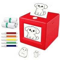 Imprimante d'étiquettes intelligente mini AI à commande vocale, sans encre, portable, thermique, pour enfants, bricolage, notes, étiquettes, artisanat, apprentissage, en stock