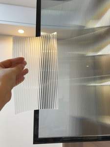 فيلم زجاجي ثلاثي الأبعاد عالي الجودة من سوليت PET بتأثير قوس قزح طويل، ملصق شفاف لتعديل الأبواب المنزلقة - Product Image 3