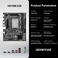 JGINYUE-Placa base para PC, placa base DDR5 compatible con procesadores de la serie LGA1851 Pin Core Ultra 200, para juegos de PC, 1/2/B