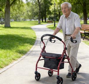 Déambulateurs légers pour personnes âgées, déambulateur pliable ergonomique avec siège et dossier réglable - Product Image 1