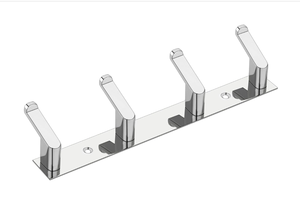 Gancho de Pared de Acero Inoxidable de 4 Puntas, Gancho para Colgar en la Puerta Resistente a la Oxidación SS202, Proveedor Mayorista - Product Image 6