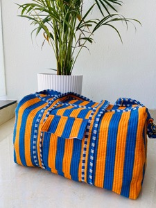 Handmade Washable <b>Large</b> Quilted Duffel <b>Bags</b> Quilted Fabric Women Travel <b>Bag</b> Reusable <b>Beach</b> Overnight Duffel <b>Bags</b> - Product Image 6